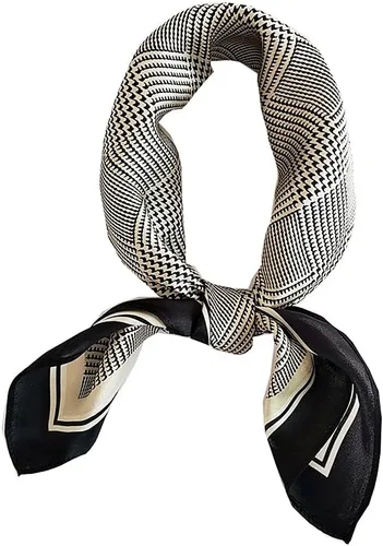 Miniatura 48 de FONYVE Bufandas 100% de seda de morera para mujer, bufanda cuadrada ligera de satén para la cabeza, bufanda pequeña de seda para dormir, 21 x 21