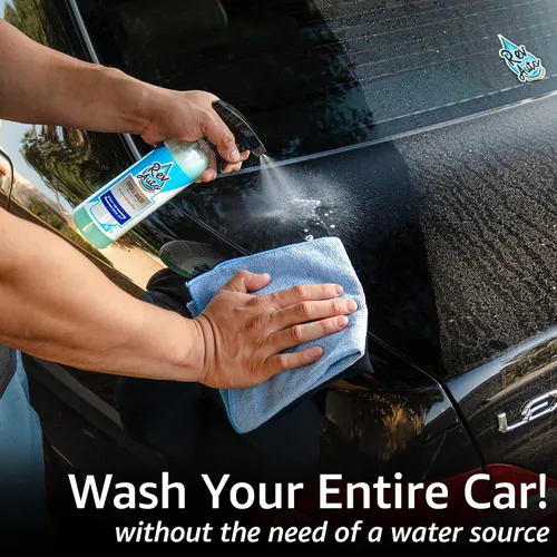 Miniatura 3 de Rev Auto Kit de lavado de coche sin agua – Limpia vehículos sin fuente de agua/incluye dos limpiador en aerosol de lavado sin agua de 16 onzas