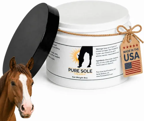 Miniatura 10 de Protector solar para caballos – Pure Sole Sun Block Cream Protege la piel rosa sensible del sol, quemaduras de viento y deslumbramiento de nieve