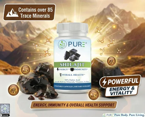 Miniatura 2 de PURE Shilajit Cápsulas 600 mg Extracto