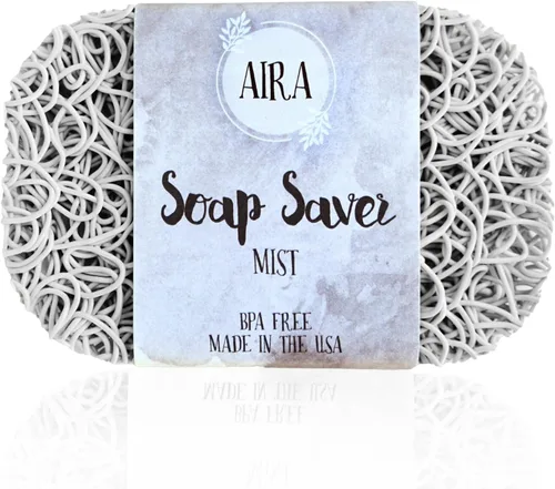 Miniatura 13 de Aira Jabonera - Plato para Jabón y Accesorio de Soporte de Jabón - Portajabones sin BPA para Ducha y Baño - Fabricado en EE. UU. - Drena el Agua