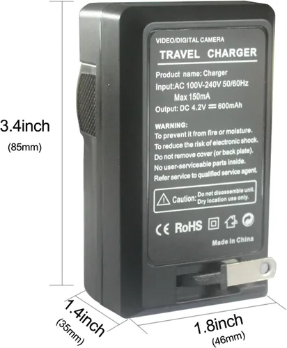 Miniatura 8 de Cargador de batería NB-6LH NB-6L NB-4L NB-8L para Canon PowerShot SX530 HS, SX540 HS, SD780 es, SD1100 is, SD630, ELPH 300 HS, ELPH 100 HS, ELPH 330