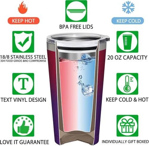 Miniatura 9 de BIRGILT Let Me Drop Everything and Work on Your Problem, Vaso Térmico de 20oz - Regalos para Compañeros de Trabajo para Navidad - Divertidos Regalos