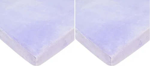 Miniatura 21 de TL Care Heavenly Soft - Sábana bajera ajustable de felpilla para cuna de 24 x 38 pulgadas, cálida y acogedora, color azul, para niños y niñas, se