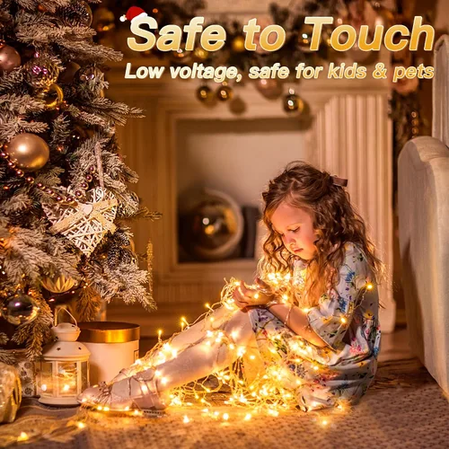 Miniatura 8 de Luces de carámbano para exteriores, 216 LED de 24 pies, luz de Navidad impermeable para exteriores con 8 modos y temporizador, luces de carámbano