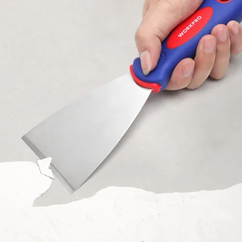 Miniatura 6 de WORKPRO Juego de cuchillos de masilla de 4 piezas, hecho de acero inoxidable, perfecto para paneles de yeso, cinta, raspado de pintura, 1.5", 3