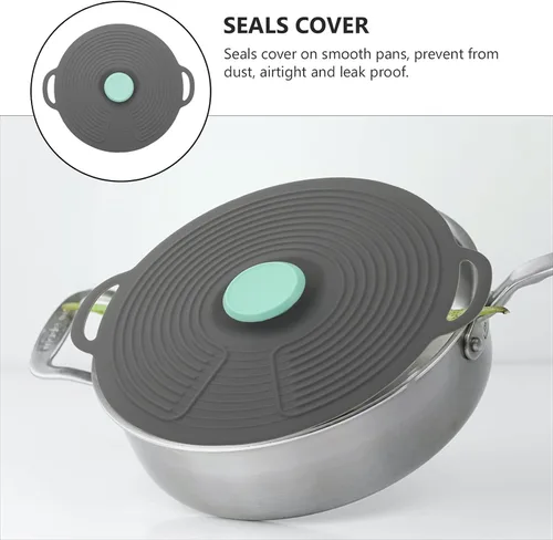 Miniatura 5 de DOITOOL Tapas de silicona para ollas y sartenes, tapas de silicona para tazones y fundas de alimentos, cubiertas de silicona resistentes al calor