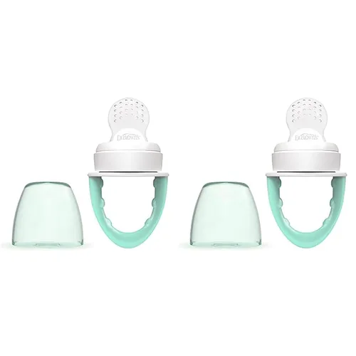 Miniatura 10 de Dr. Brown's Fresh First - Comedero de silicona, rosa y gris, 2 unidades Rosado y gris