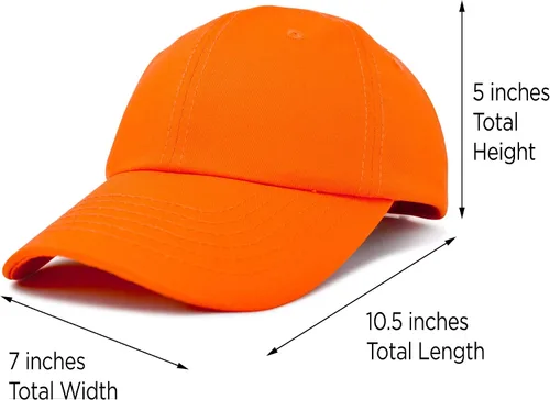 Miniatura 13 de DALIX Gorra de béisbol para papá, lisa, para hombre, mujer, algodón, ajustable, en blanco, sin estructurar, suave