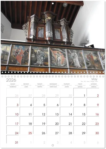 Miniatura 9 de Fantastic world of organs (calendario mensual de pared 2025 11.7 x 16.5 pulgadas (abierto), calendario de 14 meses de CALVENDO