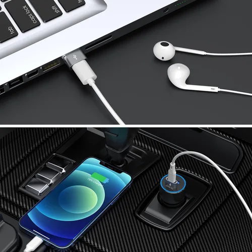 Miniatura 6 de JXMOX Adaptador USB C hembra a USB macho, paquete de 4, convertidor de cable de carga tipo C a USB A, compatible con iPhone 11, 12, 13, 14, 15, 16