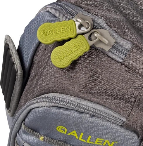 Miniatura 15 de Allen Company Cedar Creek Fly Fishing Sling Pack - Fits up to 4 Tackle/Fly Boxes and Other Accessories - Gray/Lime and Olive Green