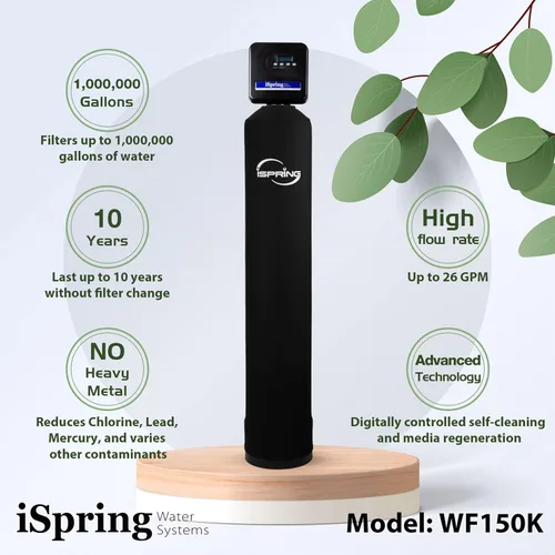 Miniatura 3 de iSpring WF150K Sistema central de filtración de agua para toda la casa con válvula inteligente Set and Forget de hasta 10 años