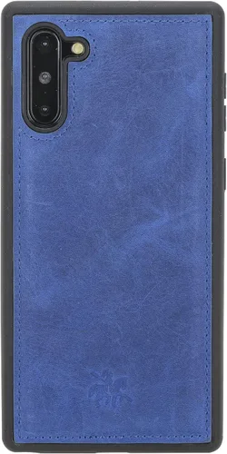 Miniatura 35 de Venito Lucca - Funda de piel compatible con Samsung Galaxy Note 10 (6,3 pulgadas), extra segura, con cubierta trasera acolchada, cocodrilo negro