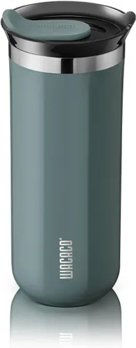 Miniatura 20 de Taza de viaje Octaroma Classico de WACACO, vaso de viaje de acero inoxidable de doble pared con tapa para beber, 6 fl oz (180ml), ámbar amarillo