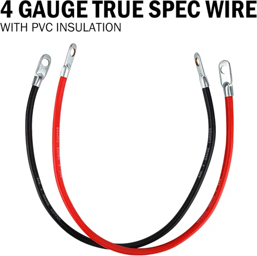 Miniatura 4 de Cartman Heavy Duty Cables de arranque Calibre 4 UL Listados en la bolsa.