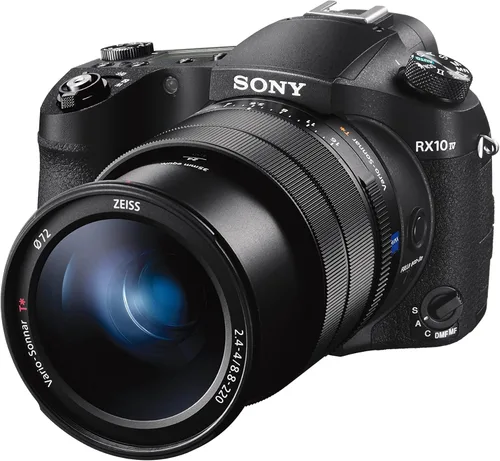 Sony Cyber‑Shot RX10 IV con enfoque automático de 0.03 segundos y zoom óptico de 25x (DSC-RX10M4), negro