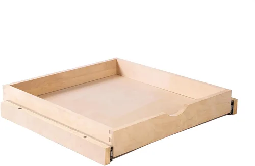 Miniatura 9 de Couver Cajones extraíbles para armarios, estantes de madera deslizables de cierre suave organizador de almacenamiento para cocina, acabado
