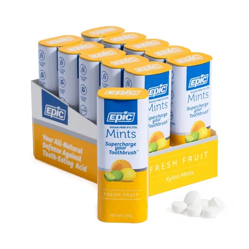 Miniatura 18 de Epic Mentas 100% xilitol, sin aspartamo, sin azúcar, mentas con sabor a canela, 180 piezas (paquete de 2)