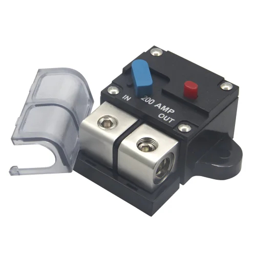 Miniatura 5 de ZOOKOTO Disyuntor de 12-24 voltios CC 200A, motor de arrastre de calibre 0 o 4, automóvil marino, barco, bicicleta, audio estéreo, portafusibles