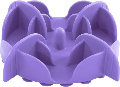 Miniatura 13 de Jaoul Inserto de alimentación lenta para perros pequeños, accesorio de alimentador de mascotas de silicona con divisores y ventosas, apto para Gris