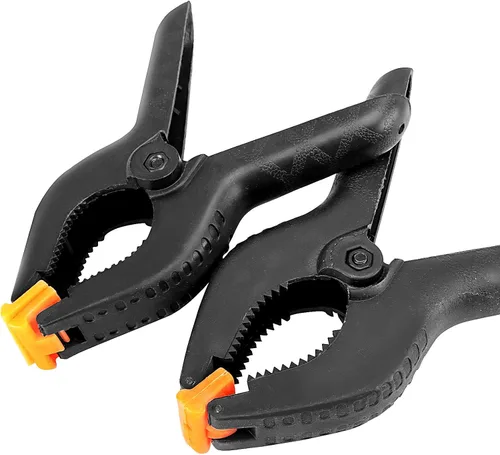 Miniatura 5 de ZOENHOU Juego de 20 abrazaderas de resorte de 4.5 pulgadas, clips de plástico de nailon resistente con almohadilla de mandíbula flexible y asas