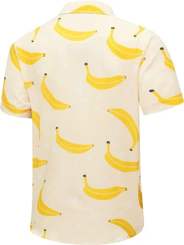 Miniatura 3 de Camisa hawaiana para hombre, manga corta, con botones, ropa de playa, unisex, flamencos de verano, camisas florales Aloha