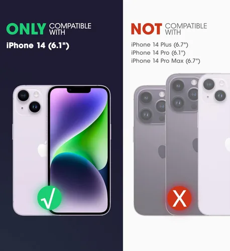 Miniatura 2 de SUPCASE Funda para iPhone 14 con Soporte y Clip para Cinturón (Unicorn Beetle Pro), [Protector de Pantalla Integrado]
