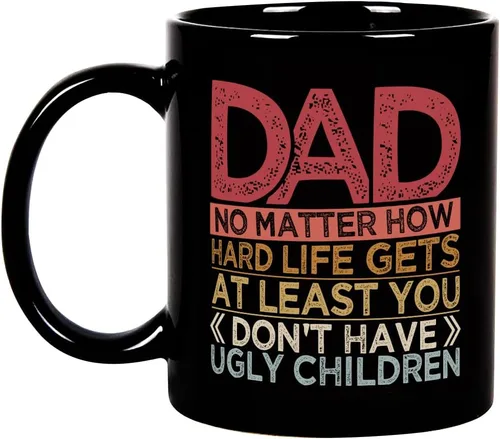 Fatbaby Taza de café divertida para papá, cumpleaños humorístico, Día del Padre, Acción de Gracias, Navidad, regalos para papá, no tienes niños