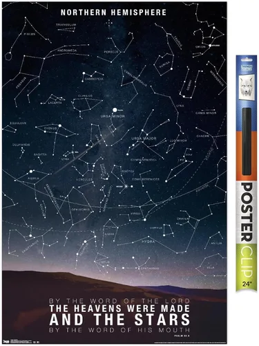 Miniatura 13 de Póster de pared de The Stars, 22.4 pulgadas de largo x 14.7 pulgadas de ancho, versión enmarcada de madera de granero