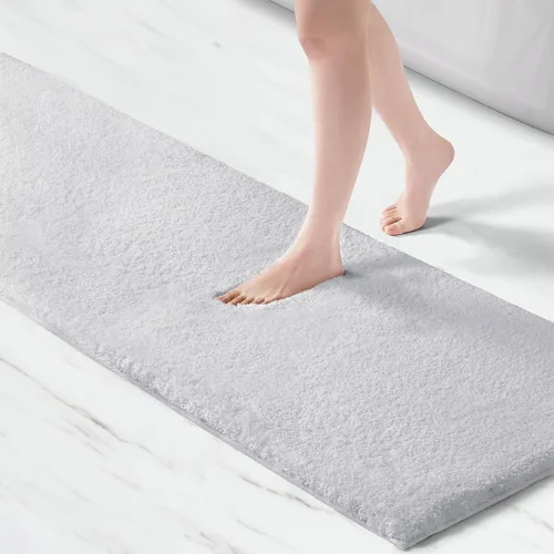 Miniatura 13 de Madison Park Marshmallow - Alfombra de baño antideslizante, de felpa lujosa, absorbente, de secado rápido, diseño de spa, decoración de baño, 20 x
