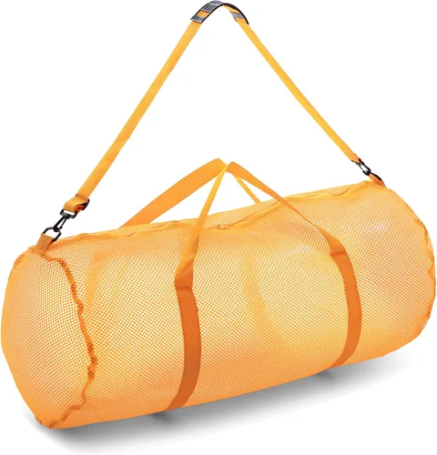 Miniatura 12 de Champion Sports Bolsa de lona de malla con cremallera y correa de hombro ajustable, 15 x 36 pulgadas, multiusos, bolsa de gimnasio de gran