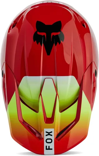 Miniatura 4 de Fox Racing Casco de motocross unisex V1, rojo fluorescente, talla L