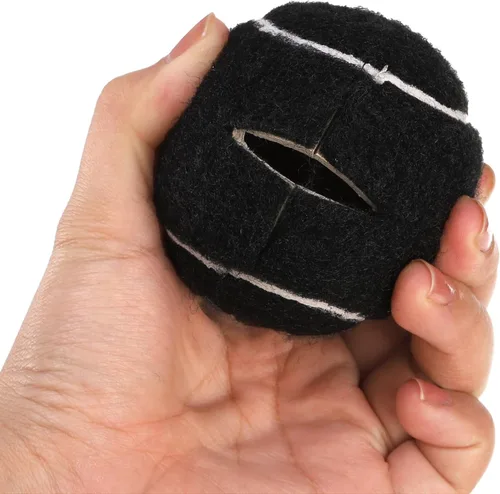 Miniatura 4 de Hiceeden 24 pelotas de tenis precortadas para caminantes, pelotas antideslizantes resistentes, de larga duración para silla, escritorio, patas