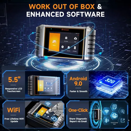 Miniatura 9 de Escáner FOXWELL OBD2 NT726 y FOXWELL BT705 12V 24V Probador de batería de coche 2022