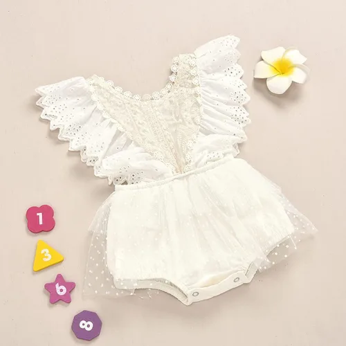 Miniatura 42 de IDOPIP Conjunto de ropa de 1er cumpleaños para niñas con estampado floral, estilo bohemio, con encaje, tutú y diadema de princesa
