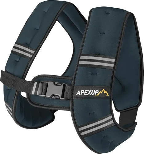 Miniatura 9 de APEXUP - Chaleco con peso de 5, 10, 15, 20, 25 y 30 libras para hombre y mujer, con rayas reflectantes, equipo para entrenamiento de fuerza y correr