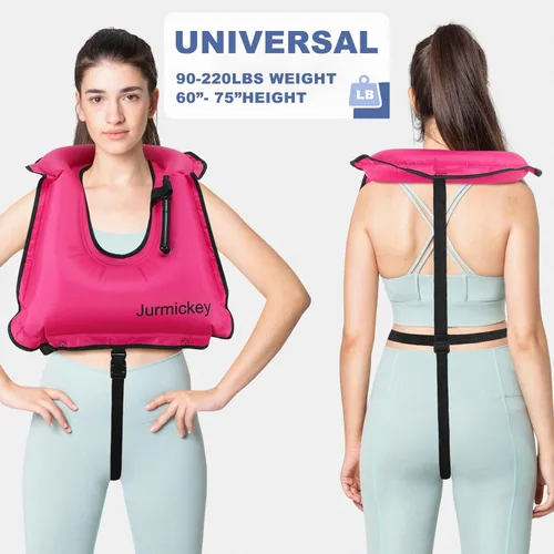 Miniatura 2 de Chaleco inflable de esnórquel para adultos, chaqueta de esnórquel portátil, chaleco de flotabilidad para esnórquel, natación, kayak, canotaje, carga