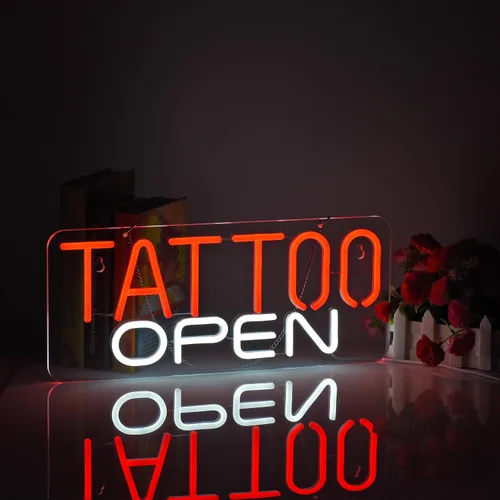 Miniatura 7 de Letrero de neón abierto para decoración de pared con interruptor regulable, barras de arte LED, cerveza, luz de neón