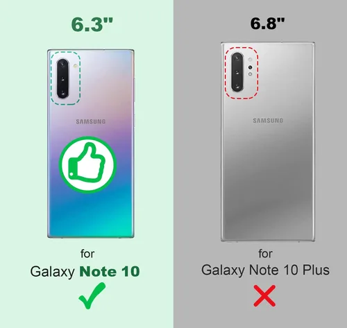 Miniatura 2 de Shields Up Funda para Samsung Galaxy Note 10, funda minimalista con tarjetero [3 tarjetas] y soporte de anillo, [protección contra caídas] funda