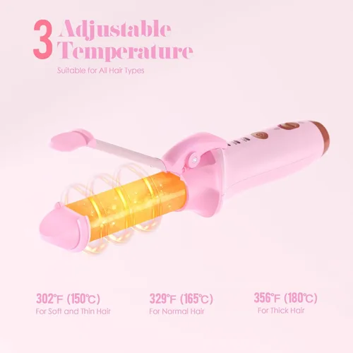 Miniatura 6 de Bestauty Rizador inalámbrico pequeño de 1 pulgada, mini plancha de doble propósito, alisador de pelo y rizador 2 en 1, rizador de pelo inalámbrico