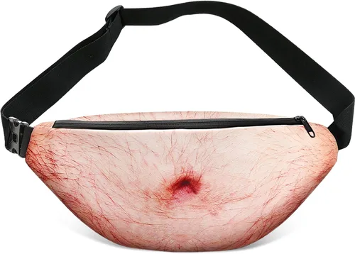 Miniatura 7 de Farhers Day Gifts,Funny Gifts Stocking Stuffers for Men-Dad Belly Fanny Pack, Christmas Gag Gifts White Elephant Gift Exchange, Fake Belly 3D Waist