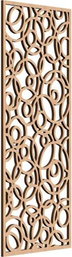 Miniatura 50 de Latrobe Paneles de pared decorativos de madera con calado, 9 3/8 pulgadas de ancho x 24 3/8 pulgadas de alto x 3/8 de alto, roble rojo rojo (Red Oak)
