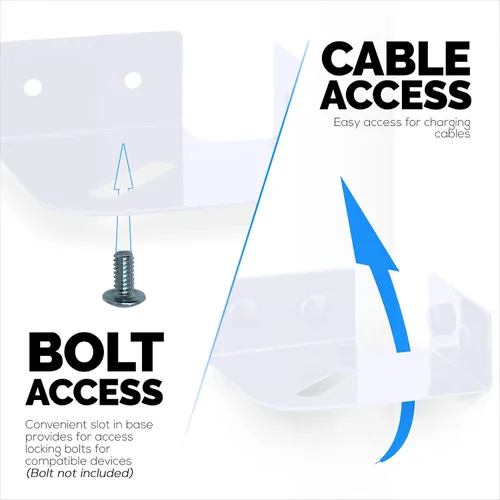 Miniatura 5 de BRAINWAVZ Pequeño estante esquinero de metal para cámaras de seguridad, monitores de bebé, altavoces, decoración del hogar y más, adhesivo universal
