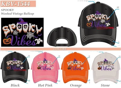 Miniatura 10 de ScarvesMe Gorra de béisbol para mujer, diseño de bruja mala, estilo vintage, desgastada