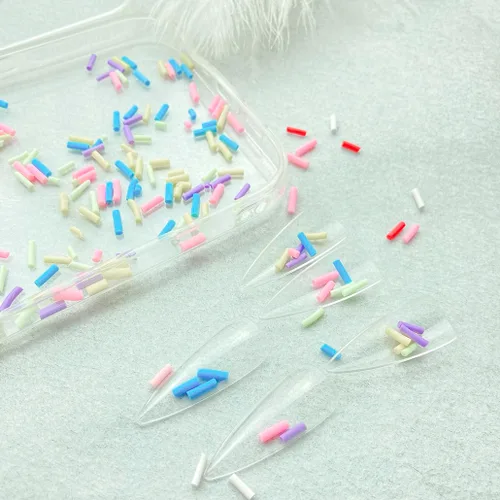 Miniatura 5 de Mulutoo Gránulos falsos de resina de 3.53 oz (3.53 onzas), chispas de arcilla de polímero, rebanadas de arcilla polimérica para arte de uñas