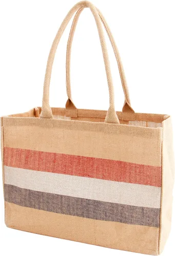 Miniatura 12 de Bolsa de mano de yute KAF Home para el mercado con asas, Talla única