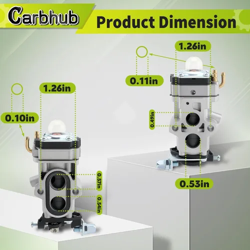 Miniatura 3 de Carbhub Carburador compatible con RedMax BZ7001, EBZ5100, EBZ5150, EBZ6500, EBZ7001, BZ8000, EBZ8001, EBZ8050, EBZ8500 soplador de mochila Reemplazo