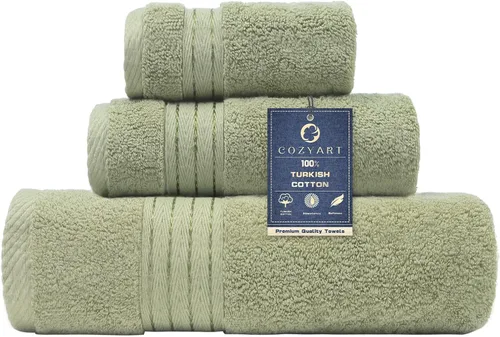 Miniatura 53 de COZYART - Juego de 3 toallas de baño de algodón, color naranja quemado, grandes y gruesas, 19.17 oz/yd², incluye 1 toalla de baño, 1 toalla de mano