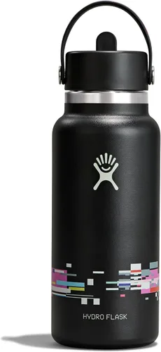 Miniatura 19 de Hydro Flask Botella de agua – Acero inoxidable aislado – Tapa flexible con popote de boca ancha, antiderrames, a prueba de fugas y recargable en 32